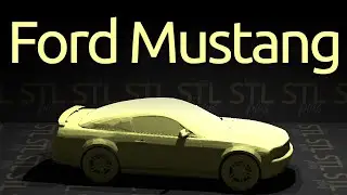 Ford Mustang STL Free 3D Model