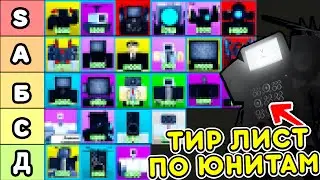 🌟Это Самый ЛУЧШИЙ ТИР ЛИСТ по ЮНИТАМ в Toilet Tower Defense! Тир Лист в Туалет Товер Дефенс! Roblox