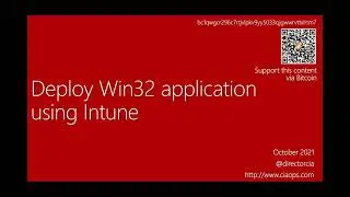 Deploy Win32 application using Intune