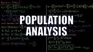 Computational Chemistry 4.28 - Population Analysis