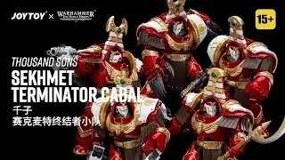 JoyToy 1/18 Warhammer The Horus Heresy，Thousand Sons，Sekhmet Terminator Cabal