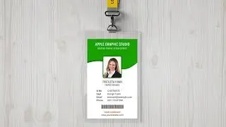 Company ID Card Design - Photoshop CC Tutorial