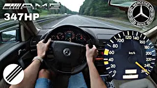 Mercedes-Benz S-Class S50 AMG W140 TOP SPEED DRIVE ON GERMAN AUTOBAHN 🏎