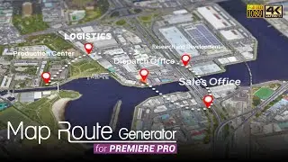 Map travel with Premiere Pro