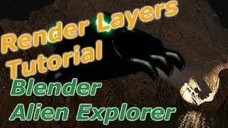 Blender - Alien Explorer - Glare and Render Layers