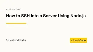 How to SSH Into a Server Using Node.js