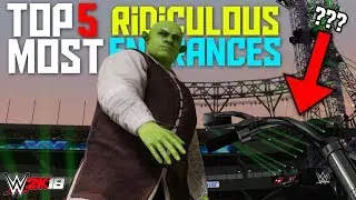 TOP 5 MOST RIDICULOUS WWE 2K18 ENTRANCES (SO FAR)