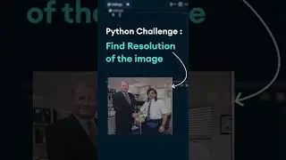 Python Challenge : Find resolution of the image in 4 lines of code 