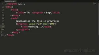 HTML progress Tag