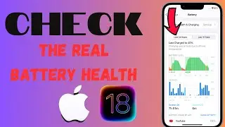 How To Check The Real Battery Health Of  Your iPhone/iPad (Latest Method 2024)