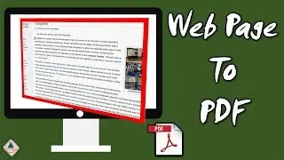 How to Convert Web Page to PDF in Bangla | Web Page to PDF | Ahsan Tech Tips