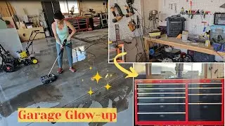 Cleaning Up Cluttered Garage #powerwashing #cleaningmotivation #progressnotperfection #tools