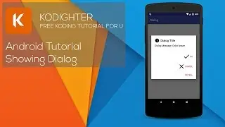 Android Studio Tutorial - Showing Dialog