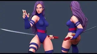 Psylocke Free Maya Rig teaser | Walk Cycle