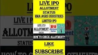 HMA Agro IPO Allotment Status | HMA Agro IPO GMP | HMA Agro IPO Live Allotment Status