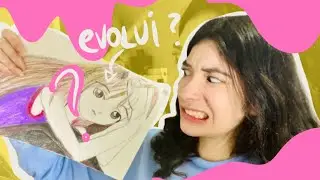 NÃO JOGUE SEUS DESENHOS FORA! - refiz um desenho antigo 😨