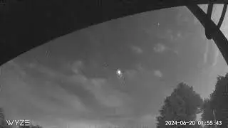 Fireball/Meteor June 20, 2024 @ 1:55am As Seen From Chestertown, NY!