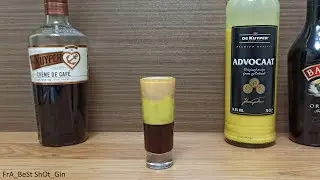 Коктейль Шот Кремовое яйцо (How to make Сocktails Shot Cream Egg) с Кофейным и Сливочным ликерами.