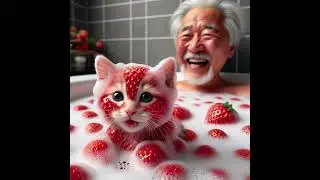 Grandpa rescued the Strawberry Cat, and the ending was so touching #cat #cute #love #pets