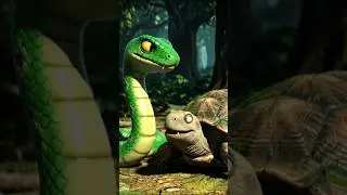 Snake and turtle story| kids animations | #animation #ytshorts #trendingshorts