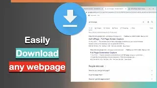 How to save webpage as PDF - Download full page