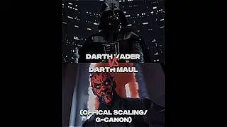 Darth Vader VS Darth Maul (Legends)