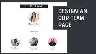 Design Awesome Our Team Page For Your Blogger Website