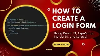 How to create a login form using React JS, TypeScript, Inertia JS, and Laravel 9