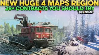 New Huge Region with 4 Maps in SnowRunner 28+ Contracts and Tasks You Should Try