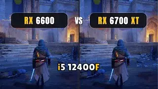 RX 6600 vs RX 6700 XT - i5 12400F - 1080p + FSR - Test In 14 Games