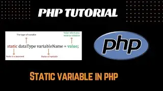 Static variable  in php | php tutorial #php #phptutorials