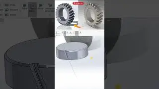 Gear Wheel 3D Design in Solid works #solidworks #3dmodelling #product design #Gearwheel #gear3D