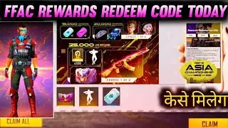 Free Fire Asia Championship Match Day 2 Redeem Code Today | Free Fire Redeem Code For Today