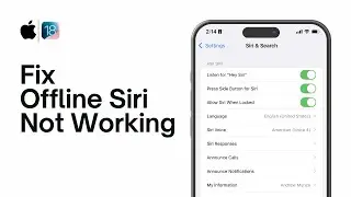 Fix Siri Not Available Connect to Wifi to Download Data for Using Siri Without Internet Connection