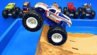 Muddy Monster Trucks for Kids - Monster Truck Car Wash - Organic Learning