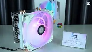 Quạt tản nhiệt khí CPU MASTER VISION T410i - LED RGB - Đen