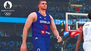 Jokic Takeover! | NBA 2K24 Olympics Mode | USA vs Serbia Exhibition Full Gameplay