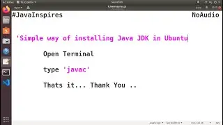 Java Inspires   Simple way of installing Java JDK in Ubuntu(java 11)