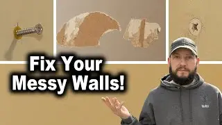 How to Touch Up Your Walls | Nail Holes, Ripped Drywall, Cracks, Screw Pops