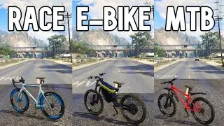 E-Bike vs MTB vs Race Bike