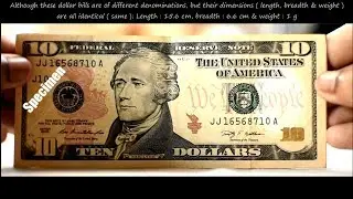 United States New Ten Dollar ( $10 ) bill Features & Security