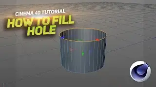 How to fill polygon hole in Cinema 4D [C4D]