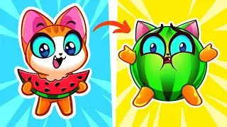 Watermelon Is Growing in My Tummy 🍉 Educational Songs for Kids and Nursery Rhymes 🎵