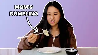 Asian American Family Tries Each Others Dumplings