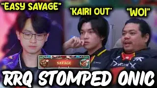 Kairi and Coach Yeb witnessing RRQ stomps FNATIC ONIC...😱