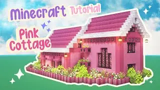 Pink Cottage Starter House Tutorial Minecraft 🎀✨Mizunos Cottagecore Fairy Tale 🌸 Easy Survival