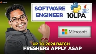 Microsoft  Hiring Software Engineer Freshers