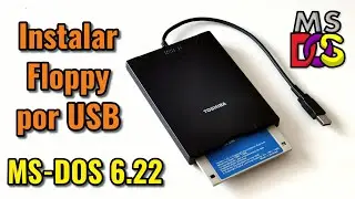 Cómo usar una disquetera o unidad floppy por USB en MS-DOS 6.22. Drivers e instalación.