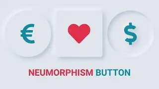 Neumorphism Button With HTML and CSS