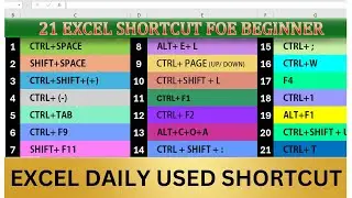 OMG🔥|21 excel shortcut keys | Excel keyboard shortcuts | Keyboard shortcuts|#jktutorials